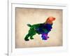 Spaniel Watercolor-NaxArt-Framed Art Print