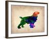 Spaniel Watercolor-NaxArt-Framed Art Print