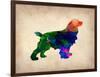 Spaniel Watercolor-NaxArt-Framed Art Print