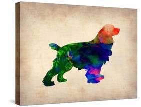 Spaniel Watercolor-NaxArt-Stretched Canvas