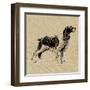 Spaniel-Sabine Berg-Framed Art Print