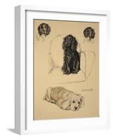 Spaniels, 1930, Just Among Friends, Aldin, Cecil Charles Windsor-Cecil Aldin-Framed Giclee Print