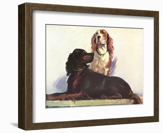 Spaniels-null-Framed Art Print