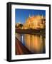 Spanien, Balearen, Insel Mallorca, Palma, Kathedrale La Seu, Beleuchtung, Abend-Klaus Siepmann-Framed Photographic Print