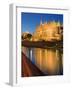 Spanien, Balearen, Insel Mallorca, Palma, Kathedrale La Seu, Beleuchtung, Abend-Klaus Siepmann-Framed Photographic Print