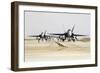 Spanish Air Force Ef-18M Hornets Taxiing on the Runway-Stocktrek Images-Framed Photographic Print