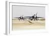 Spanish Air Force Ef-18M Hornets Taxiing on the Runway-Stocktrek Images-Framed Photographic Print