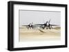 Spanish Air Force Ef-18M Hornets Taxiing on the Runway-Stocktrek Images-Framed Photographic Print