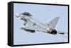 Spanish Air Force Ef-2000 Typhoon in Flight-Stocktrek Images-Framed Stretched Canvas