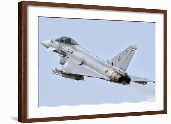 Spanish Air Force Ef-2000 Typhoon in Flight-Stocktrek Images-Framed Photographic Print