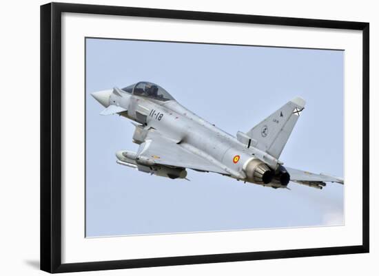 Spanish Air Force Ef-2000 Typhoon in Flight-Stocktrek Images-Framed Photographic Print