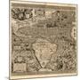 Spanish America, 16th century map-Science Source-Mounted Giclee Print