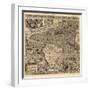 Spanish America, 16th century map-Science Source-Framed Giclee Print