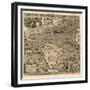 Spanish America, 16th century map-Science Source-Framed Giclee Print