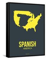 Spanish America Poster 1-NaxArt-Framed Stretched Canvas