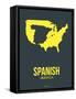 Spanish America Poster 1-NaxArt-Framed Stretched Canvas