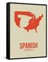 Spanish America Poster 2-NaxArt-Framed Stretched Canvas