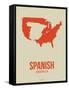 Spanish America Poster 2-NaxArt-Framed Stretched Canvas