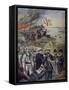 Spanish-American War, Landing at Guantanamo, Cuba, Illustration from 'Le Petit Journal'-Fortune Louis Meaulle-Framed Stretched Canvas