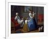 Spanish and Half-Blood, Painting on Theme of Miscegenation, 18th Century, Mexico-null-Framed Giclee Print