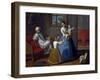 Spanish and Half-Blood, Painting on Theme of Miscegenation, 18th Century, Mexico-null-Framed Giclee Print