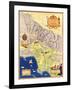 Spanish and Mexican Ranchos of Los Angeles - Panoramic Map-Lantern Press-Framed Art Print