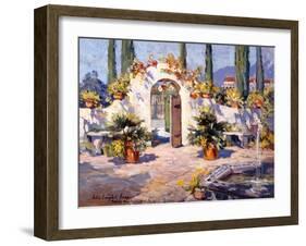 Spanish Arch-Colin Campbell-Framed Art Print