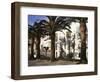 Spanish Architecture and Palm Trees, Tarifa, Andalucia, Spain-D H Webster-Framed Photographic Print