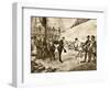 Spanish Armada's Admiral Surrenders His Sword to Francis Drake, c.1588-null-Framed Photographic Print