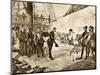 Spanish Armada's Admiral Surrenders His Sword to Francis Drake, c.1588-null-Mounted Photographic Print