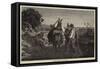 Spanish Beggars-Adolphe Pierre Leleux-Framed Stretched Canvas