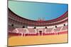 Spanish Bullfight Arena-Nikola Knezevic-Mounted Premium Giclee Print