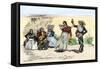 Spanish Californians or Mexicans Dancing the Fandango, 1800s-null-Framed Stretched Canvas