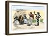 Spanish Californians or Mexicans Dancing the Fandango, 1800s-null-Framed Giclee Print