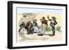 Spanish Californians or Mexicans Dancing the Fandango, 1800s-null-Framed Giclee Print