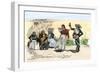 Spanish Californians or Mexicans Dancing the Fandango, 1800s-null-Framed Giclee Print