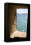 Spanish Castle Window-Felipe Rodriguez-Framed Stretched Canvas