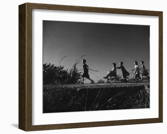Spanish Children Playing-null-Framed Photographic Print
