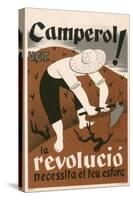 Spanish Civil War Poster - Peasant-null-Stretched Canvas