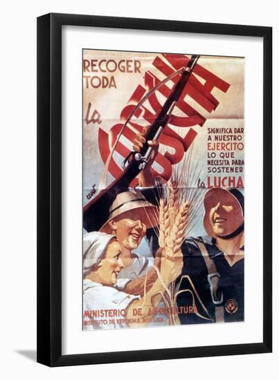 Spanish Civil War Poster-null-Framed Art Print