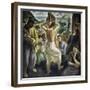 Spanish Civil War: “The Exodus” (painting)-Aurelio Arteta Errasti-Framed Giclee Print