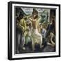 Spanish Civil War: “The Exodus” (painting)-Aurelio Arteta Errasti-Framed Giclee Print