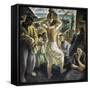Spanish Civil War: “The Exodus” (painting)-Aurelio Arteta Errasti-Framed Stretched Canvas