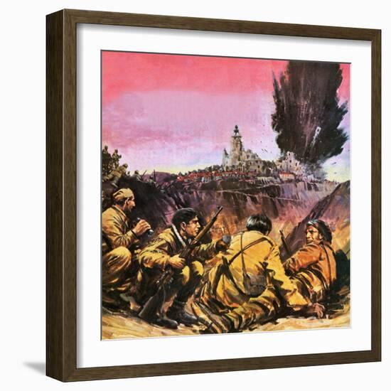 Spanish Civil War-Graham Coton-Framed Giclee Print