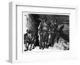 Spanish Coastguardsmen, C1890-null-Framed Giclee Print