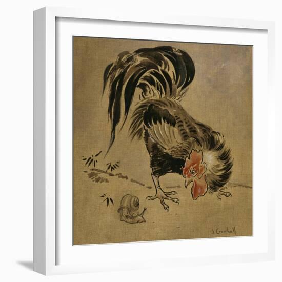 Spanish Cock and Snail-Joseph Crawhall-Framed Giclee Print