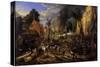 Spanish Conquest of a Flemish Village-Peeter Snayers-Stretched Canvas