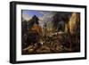 Spanish Conquest of a Flemish Village-Peeter Snayers-Framed Giclee Print