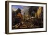 Spanish Conquest of a Flemish Village-Peeter Snayers-Framed Premium Giclee Print