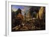 Spanish Conquest of a Flemish Village-Peeter Snayers-Framed Giclee Print